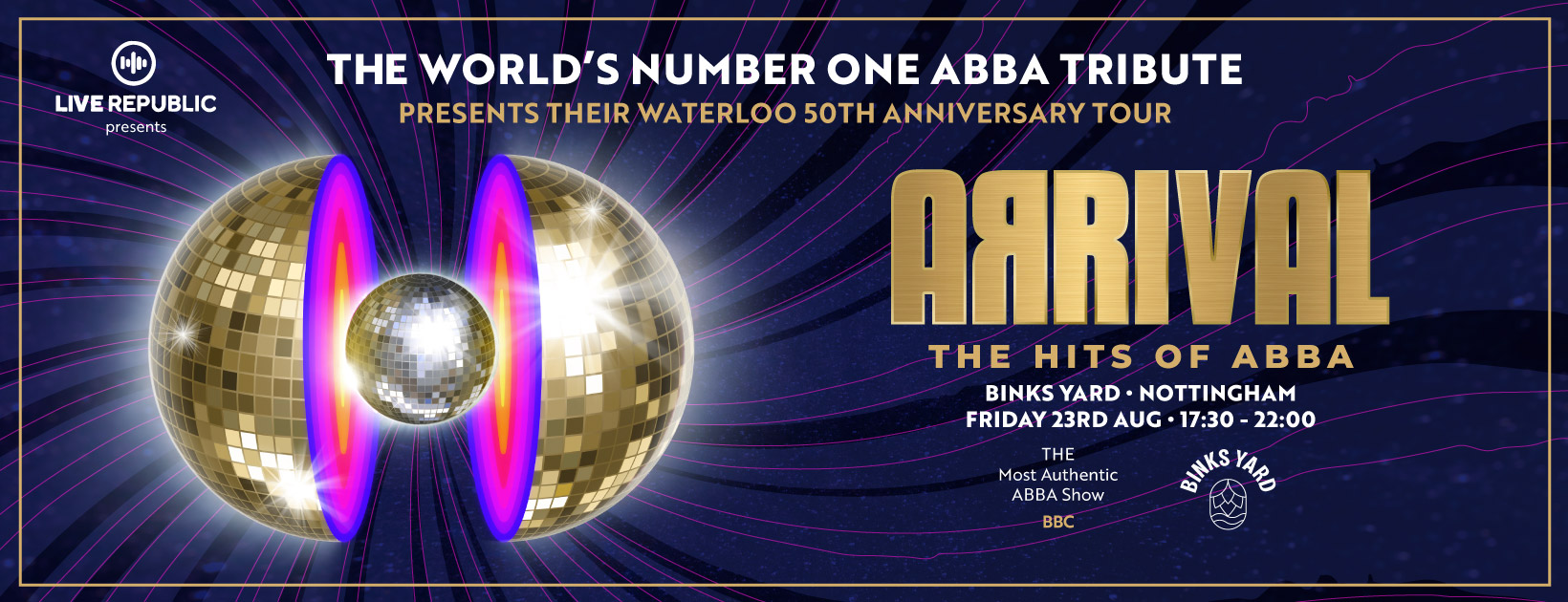  Arrival – The hits of ABBA – Waterloo 50th Anniversary tour