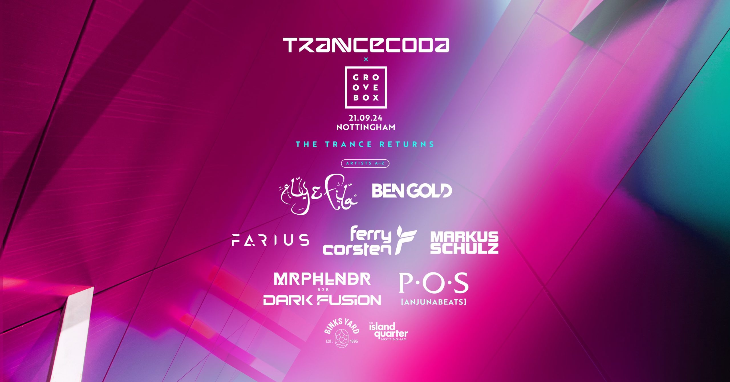 Trancecoda x Groovebox XL – Binks Yard