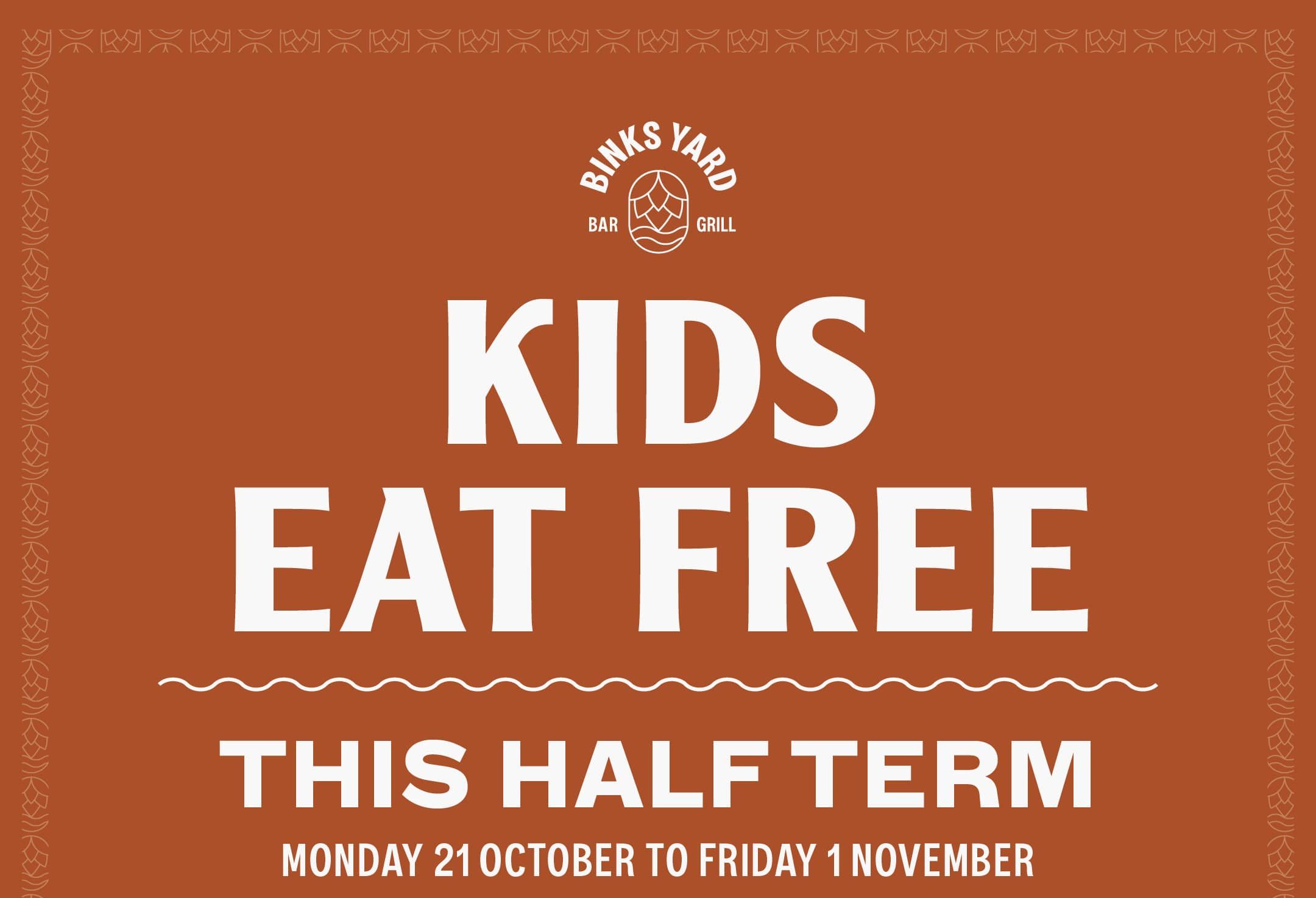 Kids Eat Free October Half Term