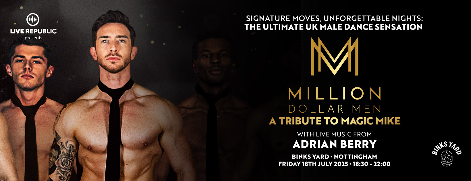 Million Dollar Men a tribute to Magic Mike