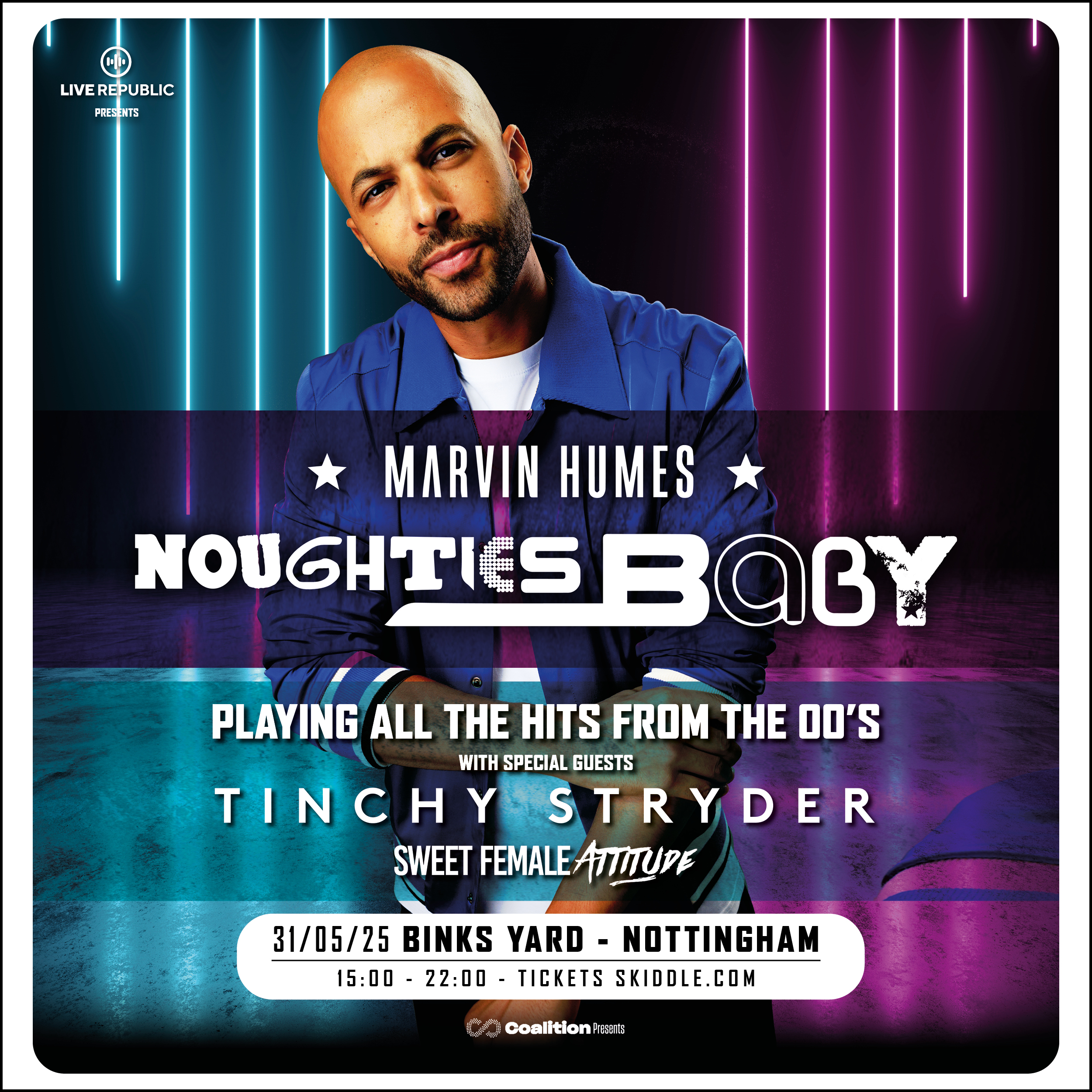 Marvin Humes Noughties Baby Tour