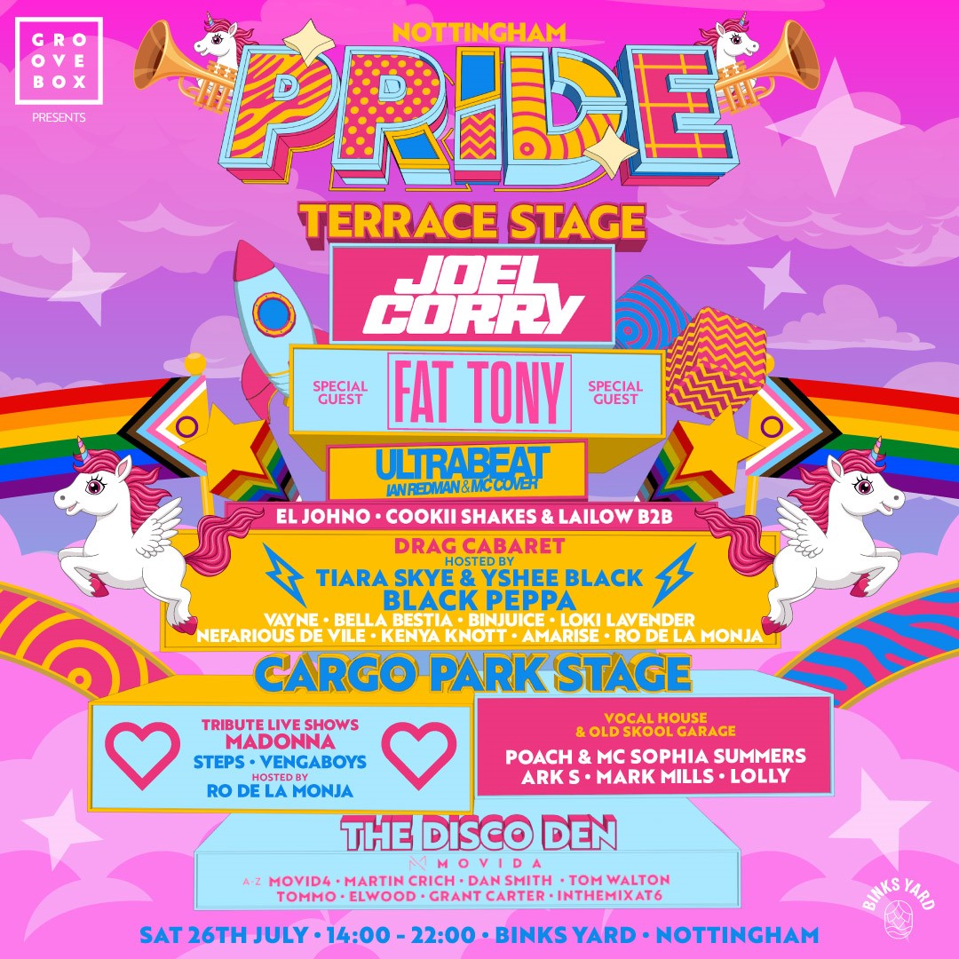 Groovebox Pride Festival with Joel Corry, Fat Tony & more!
