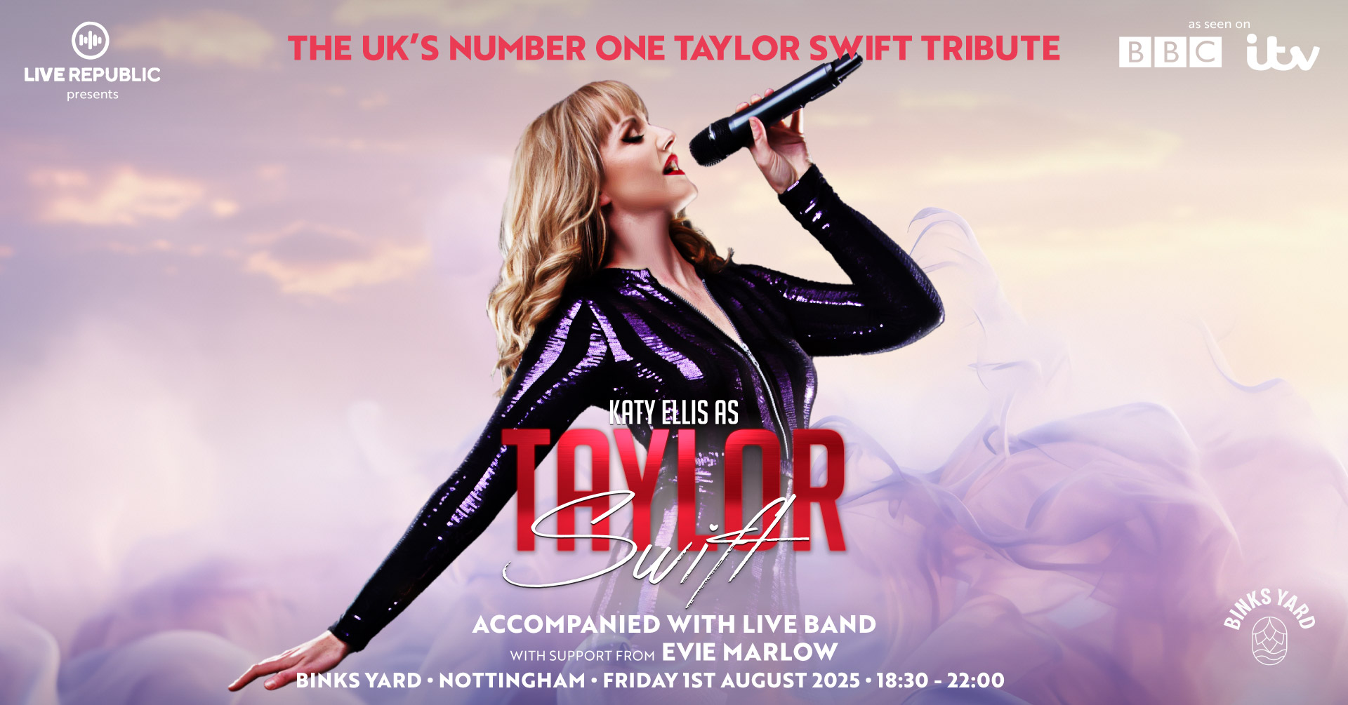 Award Winning Katy Ellis as Taylor Swift