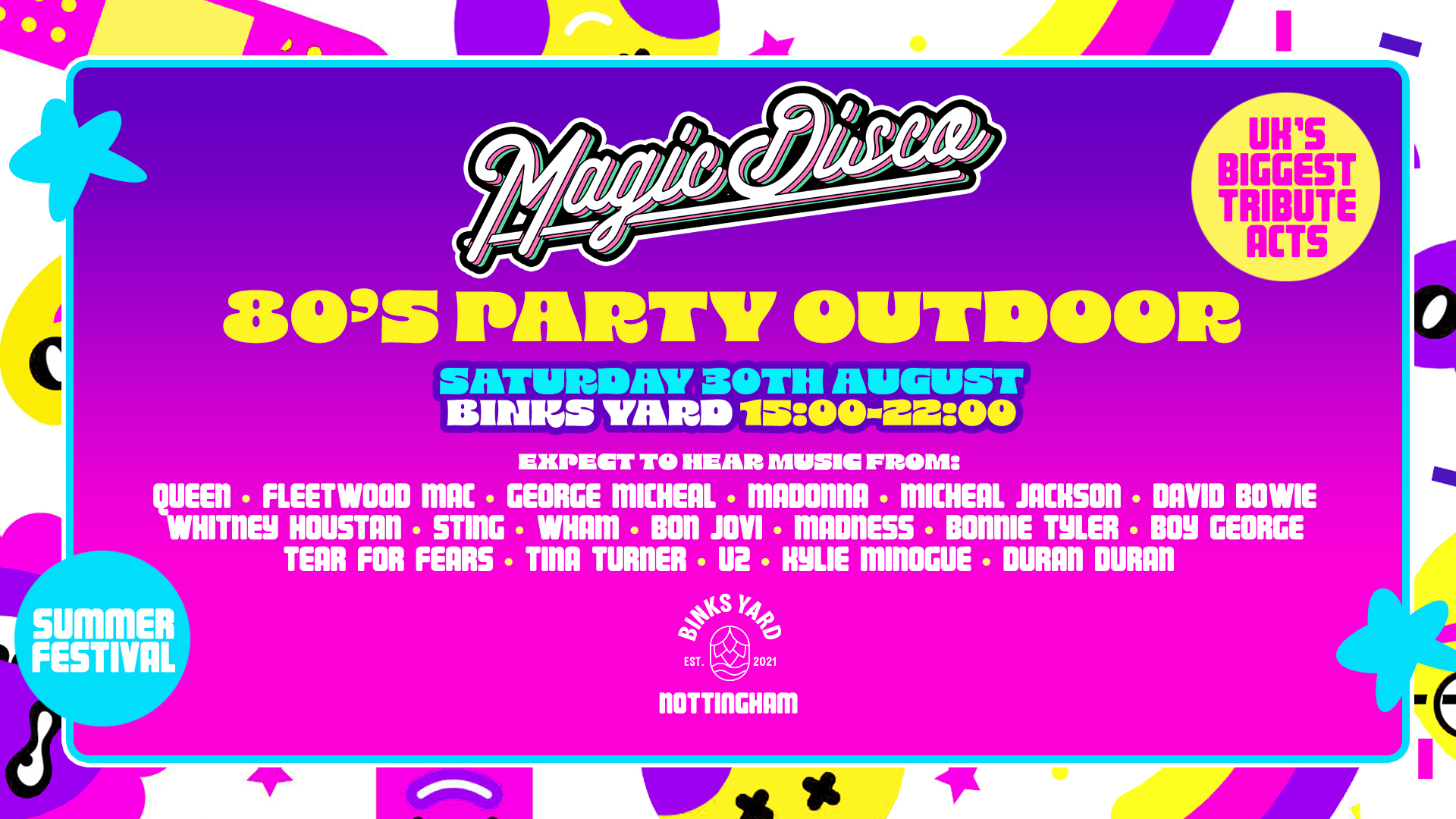 Summer Outdoor 80s Festival