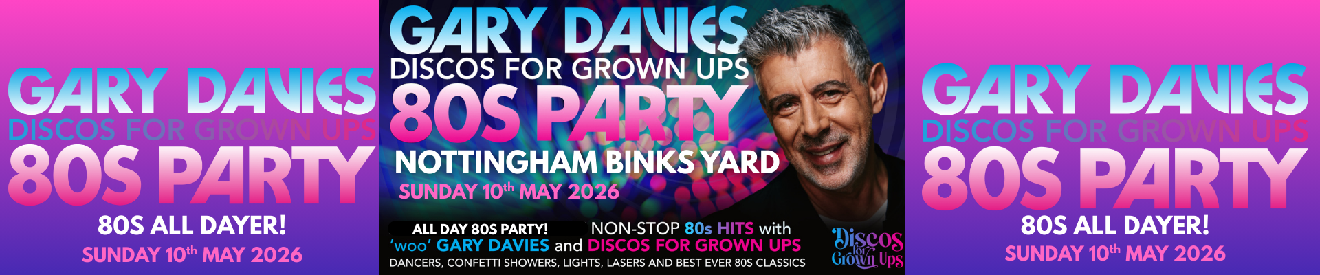 ‘WOO’ Gary Davies 80s ALL DAY PARTY